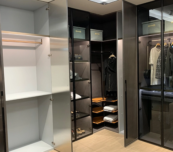 large modern wardrobe