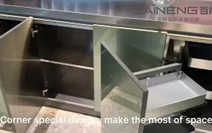 Baineng Green Kitchen Cabinet Sad